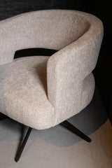 Baldr Cream dining chair legacy 15 dove black leg