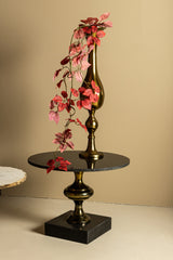 Alano Black Marble coffee table alu gold table leg