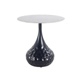 Anna Antracite Metal Sidetable with ceramic top