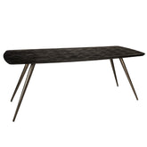 Fieron Black acaia wooden dining table oval 240cm