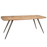 Fieron Natural acaia wooden diningtable oval 240cm