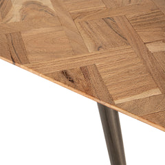 Fieron Natural acaia wooden diningtable oval 240cm