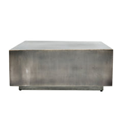 Irvy Nickle iron coffeetable square gold border sv