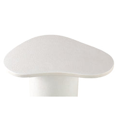 Krysta White mdf coffee table organic shape L