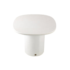 Krysta White mdf coffee table organic shape S