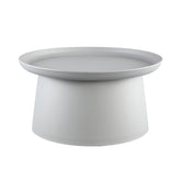 Nicca Grey polypropylene coffee table round low