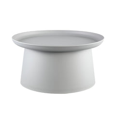 Nicca Grey polypropylene coffee table round low
