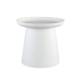 Nicca White polypropylene coffee table round high