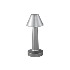 Saraann Silver alu LED table light triangle shade