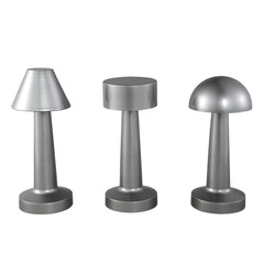 Saraann Silver alu LED table light triangle shade