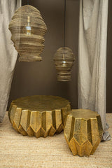 Viya Gold aluminum coffeetable high angles