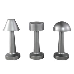 Saraann Silver alu LED table light triangle shade