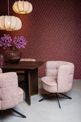 Odin Pink diningchair legacy 14 flamingo black leg