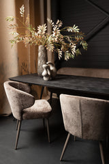 Ares Grey dining chair aphrodite 7 mocco clay leg