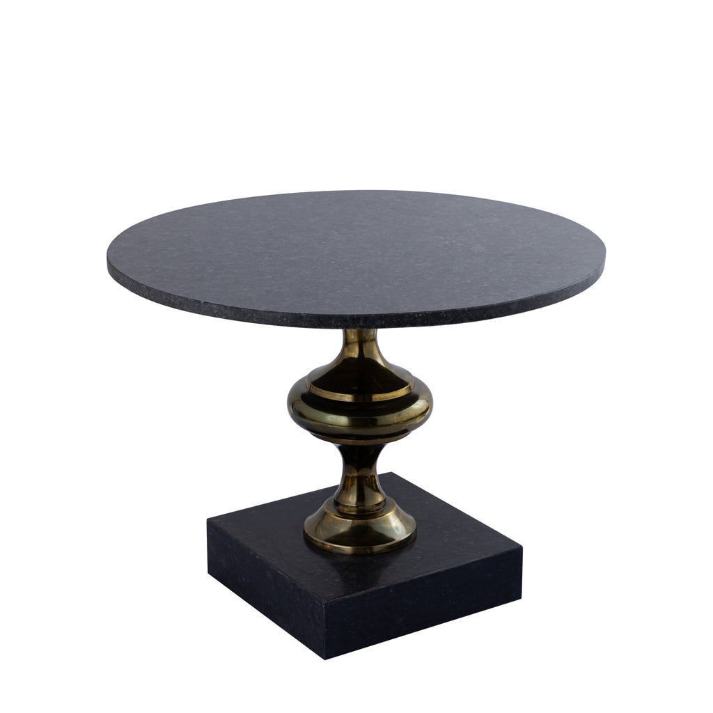 Alano Black Marble coffee table alu gold table leg
