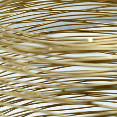 Andres Gold iron table lamp round wired design L