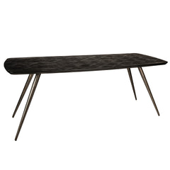 Fieron Black acaia wooden dining table oval 240cm