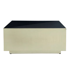 Irvy Gold iron coffeetable square black enamel sv2