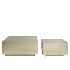 Irvy Gold iron coffeetable square matt sv2