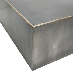 Irvy Nickle iron coffeetable square gold border sv
