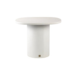 Krysta White mdf coffee table organic shape S