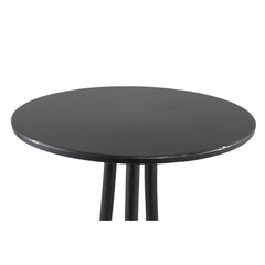 Maeve Black metal sidetable with three feet round