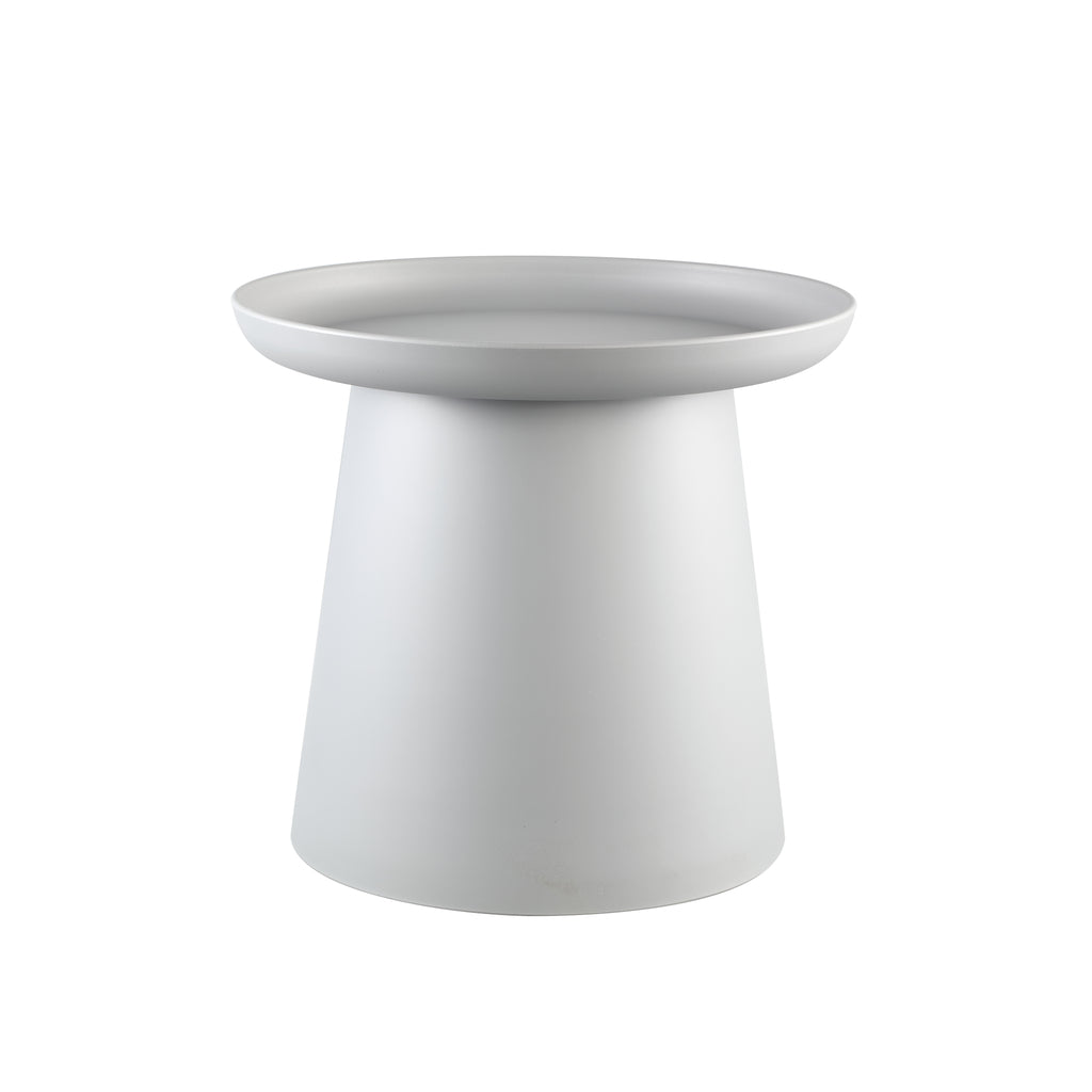 Nicca Grey polypropylene coffee table round high