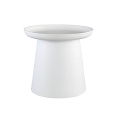 Nicca White polypropylene coffee table round high