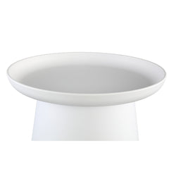 Nicca White polypropylene coffee table round high